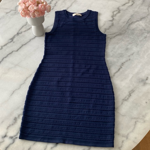 Michael Kors Navy Bodycon Dress - Picture 1 of 3